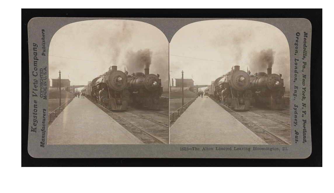 The Alton Limited leaving Bloomington